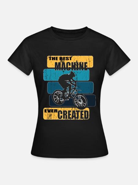 Fahrradfahrer Fahrrad Biker BMX - Frauen T-Shirt - Schwarz