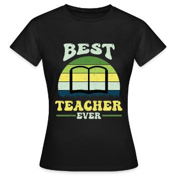 Enseignant École primaire Enseignant Enseignant École secondaire - T-shirt Femme - noir - Devant - AI Model Female 172 dark (172cm)