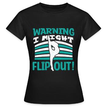 Gymnastik Turnen Barren Trampolin Ringe Turner - Frauen T-Shirt - Schwarz - Vorne - AI Model Female 172 dark (172cm)