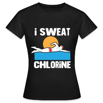 Schwimmer Schwimmen 50 Meter Bahn Brustschwimmen - Frauen T-Shirt - Schwarz - Vorne - AI Model Female 172 dark (172cm)