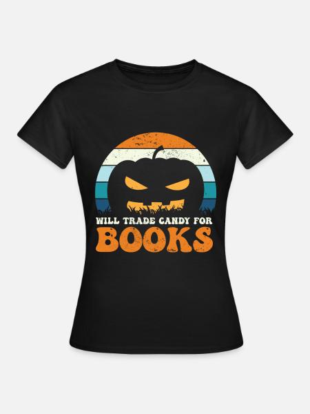 Halloween Kürbis Grusel - Frauen T-Shirt - Schwarz