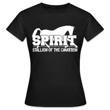 Étalon fantôme de Cimarron - - T-shirt Femme - noir - Devant - AI Model Female 172 dark (172cm)