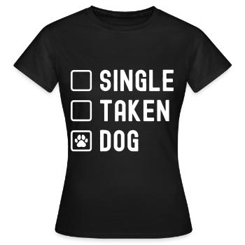 Alleinstehender Hund - Frauen T-Shirt - Schwarz - Vorne - AI Model Female 172 dark (172cm)