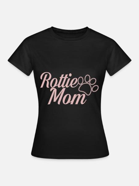 Rottie-Mama - Frauen T-Shirt - Schwarz
