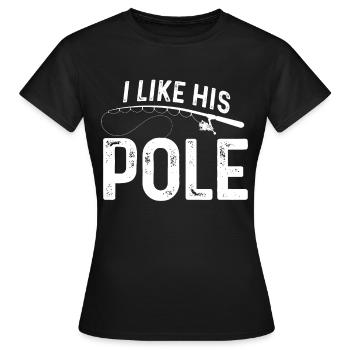 Ich mag seine Stange - Frauen T-Shirt - Schwarz - Vorne - AI Model Female 172 dark (172cm)