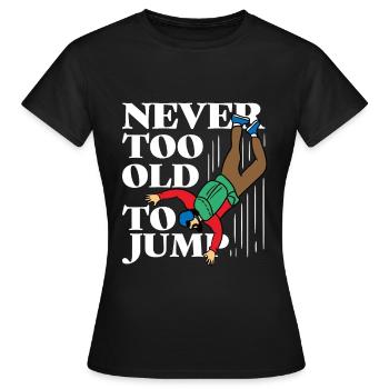 Parachutisme Parachute Sports aériens - T-shirt Femme - noir - Devant - AI Model Female 172 dark (172cm)