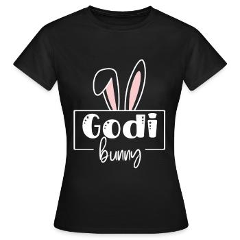Godi Bunny Wöd Godi beste Godi Taufpatin - Frauen T-Shirt - Schwarz - Vorne - AI Model Female 172 dark (172cm)