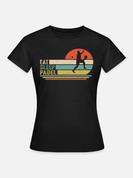 Eat Sleep Padel - Women's T-Shirt - black