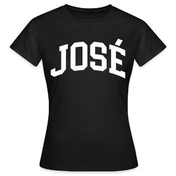 Stéphanie - T-shirt Femme - noir - Devant - AI Model Female 172 dark (172cm)