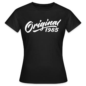 Original 1985 Geburtstagsgeschenk 1985 - Frauen T-Shirt - Schwarz - Vorne - AI Model Female 172 dark (172cm)
