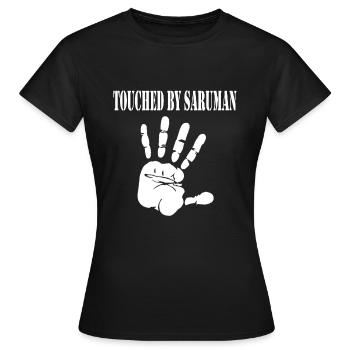 Touché par Saruman - T-shirt Femme - noir - Devant - AI Model Female 172 dark (172cm)
