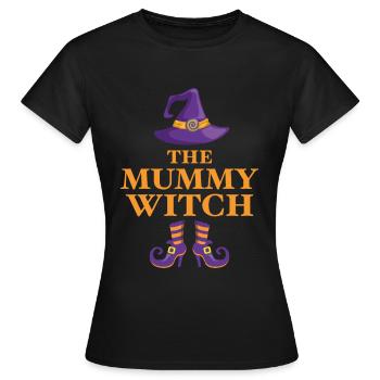 La Momie Sorcière - T-shirt Femme - noir - Devant - AI Model Female 172 dark (172cm)