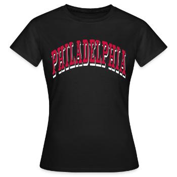 Philadelphia - Women's T-Shirt - black - Front - AI Model Female 172 dark (172cm)