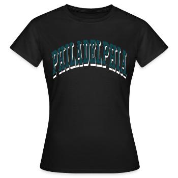 Philadelphia - Women's T-Shirt - black - Front - AI Model Female 172 dark (172cm)