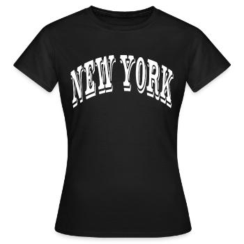 New York - T-shirt Femme - noir - Devant - AI Model Female 172 dark (172cm)