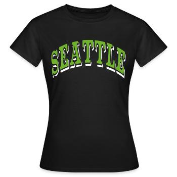 Seattle - Frauen T-Shirt - Schwarz - Vorne - AI Model Female 172 dark (172cm)