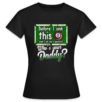 Billard billard billard billard billard billard - T-shirt Femme - noir - Devant - AI Model Female 172 dark (172cm)