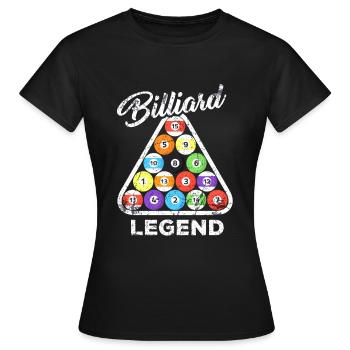Billard billard billard billard billard billard - T-shirt Femme - noir - Devant - AI Model Female 172 dark (172cm)