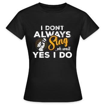Karaoke - T-shirt Femme - noir - Devant - AI Model Female 172 dark (172cm)