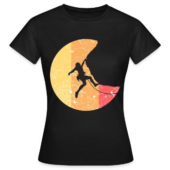 Escalade des sommets d'alpinisme - T-shirt Femme - noir - Devant - AI Model Female 172 dark (172cm)