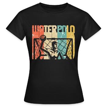 water polo - T-shirt Femme - noir - Devant - AI Model Female 172 dark (172cm)
