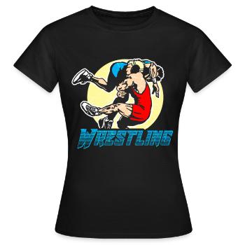 Wrestling - Frauen T-Shirt - Schwarz - Vorne - AI Model Female 172 dark (172cm)