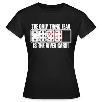 Poker - T-shirt Femme - noir - Devant - AI Model Female 172 dark (172cm)