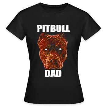 Pit bull father - Women's T-Shirt - black - Front - AI Model Female 172 dark (172cm)