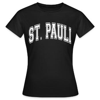 Saint Pauli - T-shirt Femme - noir - Devant - AI Model Female 172 dark (172cm)