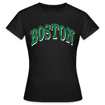 Boston - T-shirt Femme - noir - Devant - AI Model Female 172 dark (172cm)
