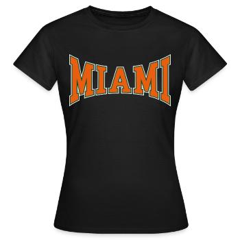 Miami - T-shirt Femme - noir - Devant - AI Model Female 172 dark (172cm)