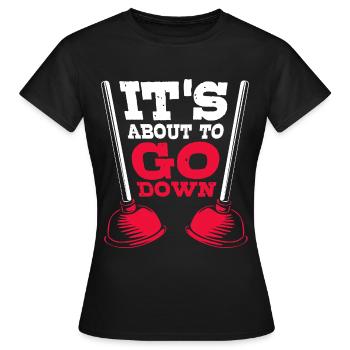 Plumber Plumber - Women's T-Shirt - black - Front - AI Model Female 172 dark (172cm)