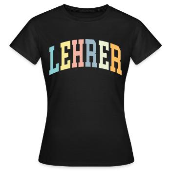 Lehrer - Frauen T-Shirt - Schwarz - Vorne - AI Model Female 172 dark (172cm)