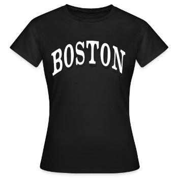 Boston - T-shirt Femme - noir - Devant - AI Model Female 172 dark (172cm)