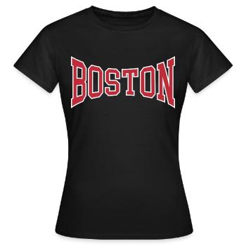 Boston - T-shirt Femme - noir - Devant - AI Model Female 172 dark (172cm)