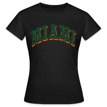 Miami - T-shirt Femme - noir - Devant - AI Model Female 172 dark (172cm)