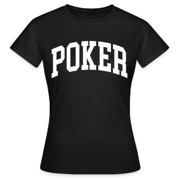 Poker - Frauen T-Shirt - Schwarz - Vorne - AI Model Female 172 dark (172cm)