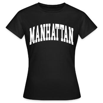 Manhattan - T-shirt Femme - noir - Devant - AI Model Female 172 dark (172cm)