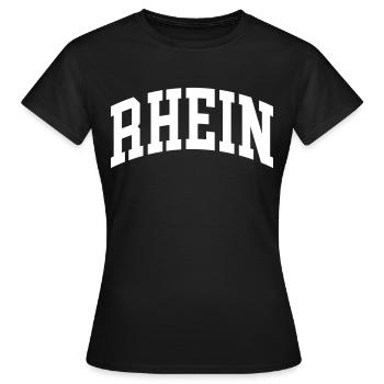 Rhin - T-shirt Femme - noir - Devant - AI Model Female 172 dark (172cm)