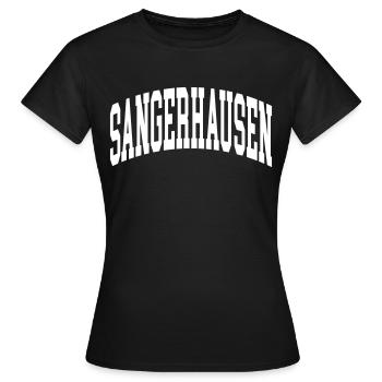 Canton de Sangerhausen - T-shirt Femme - noir - Devant - AI Model Female 172 dark (172cm)