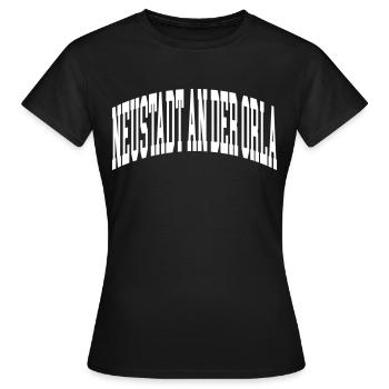 Neustadt an der Orla - T-shirt Femme - noir - Devant - AI Model Female 172 dark (172cm)