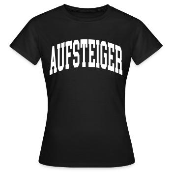 Aufsteiger - Frauen T-Shirt - Schwarz - Vorne - AI Model Female 172 dark (172cm)