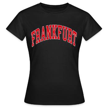 Francfort - T-shirt Femme - noir - Devant - AI Model Female 172 dark (172cm)