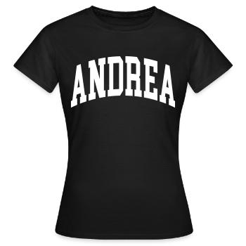 Andrea - T-shirt Femme - noir - Devant - AI Model Female 172 dark (172cm)