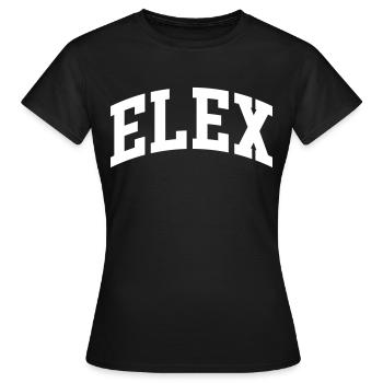 Elex - T-shirt Femme - noir - Devant - AI Model Female 172 dark (172cm)