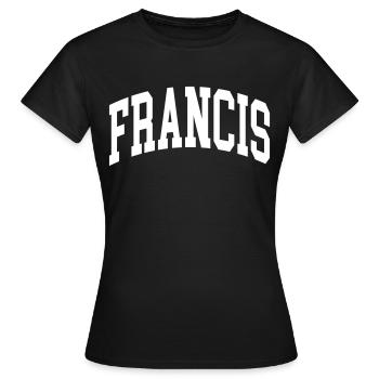 François - T-shirt Femme - noir - Devant - AI Model Female 172 dark (172cm)