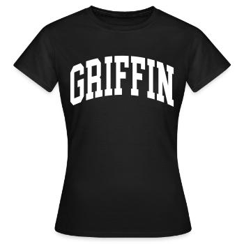 Griffin - Women's T-Shirt - black - Front - AI Model Female 172 dark (172cm)