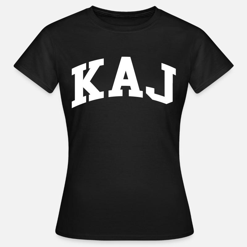 Kaj - Dame-T-shirt - sort