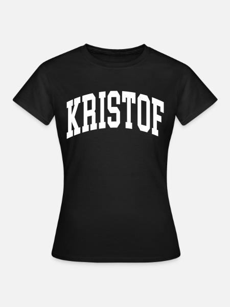 Kristof - T-shirt dam - svart