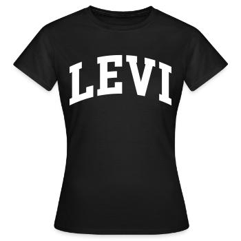 Lévi - T-shirt Femme - noir - Devant - AI Model Female 172 dark (172cm)